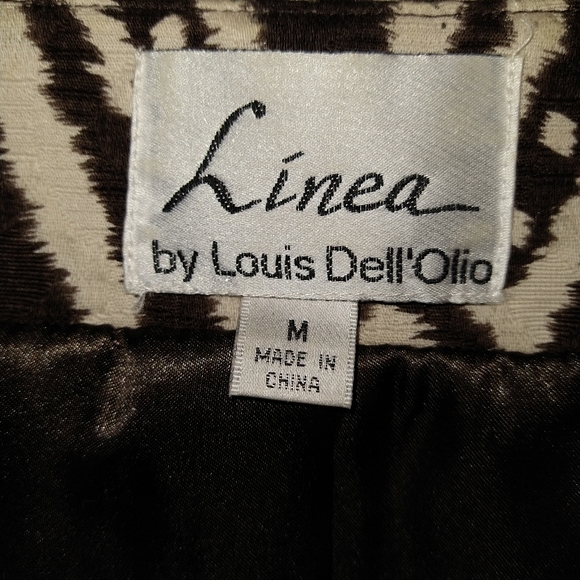 Louis Dell Olio brown cream skirt set bohemian beaded collar and cuffs vintage - Picture 2 of 8